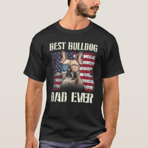 Mannen zonnebril voor beste hond Pap Oost-Amerikaa T-shirt