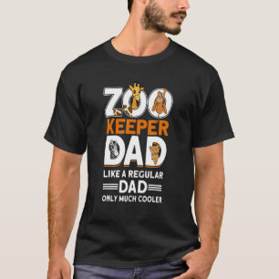 Mannen Zookeeper Papa dierentuin 1 T-shirt
