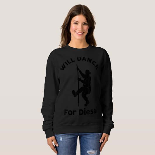 Mannen zullen dansen voor Diesel Mechanic Pa's Jok Trui (Voorkant volledig)