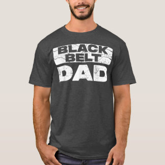 Mannen zwarte gordel PapVaderdag T-shirt
