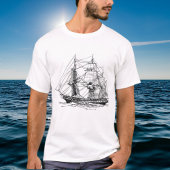 Mannen zweefboot leuk Nautisch t-shirt