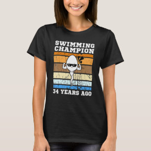 Mannen zwemkampioen 34 jaar geleden snelste sperma t-shirt