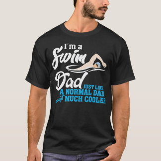 Mannen Zwemvader Grappig cadeau voor zwemmer pa T- T-shirt