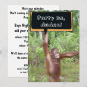 Mannenavond Kaart (Voorkant / Achterkant)