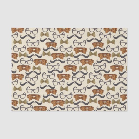  mannenpatroon tissuepapier (Voorkant)