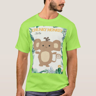 Mannen's Chunky Monkey Fat kattenvriend t shirt