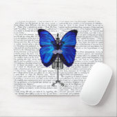 Mannequin Blue Butterfly Muismat (Met muis)