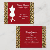 mannequin Carte de visite (Devant / Derrière)