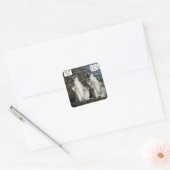 Mannequin Challenged Lemurs Vierkante Sticker (Envelop)