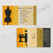 Mannequin Mode-dresformulier Visitekaartje (Voorkant / Achterkant)