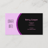 Mannequin Mode Stylist Visitekaartje (Achterkant)