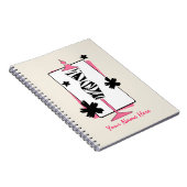 Mannequin-notebook met zebra- en roze dress notitieboek (Rechterzijde)