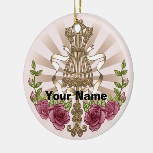 Mannequin Rozen ornament (Links)