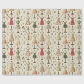 mannequinepatroon cadeaupapier (Vlak)