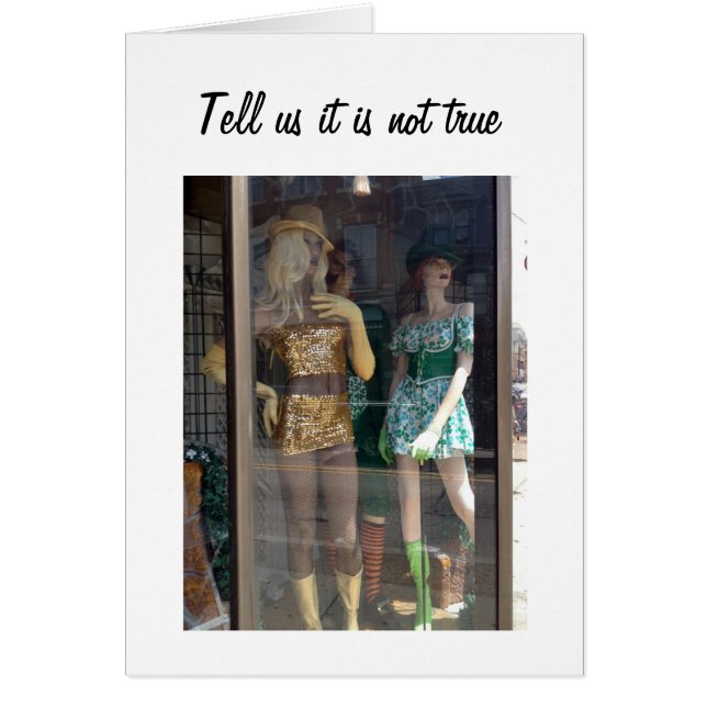 "MANNEQUINS TOONDE DAT U "50" GROEPSKAART BENT (Voorkant)