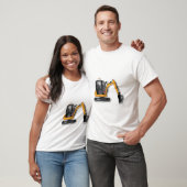 Männer Basic T-Shirt mit witzigem Bagger-Motiv (Unisex)