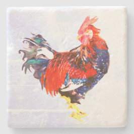 mannetje , rooster stenen onderzetter