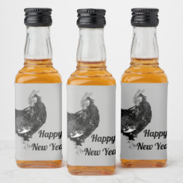 mannetjes galinacous, rooster Gepersonaliseerd Likeurfles Etiket