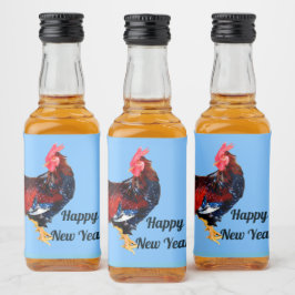 mannetjes galinacous, rooster Gepersonaliseerd Likeurfles Etiket