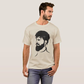 mannetjesfiguur met baard t-shirt