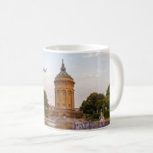 Mannheim Allemagne Tour Pittoresque de café Mug (Devant droit)