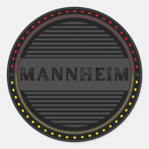 Mannheim City Pride Embleem – Duitse identiteit Ronde Sticker