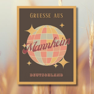 Mannheim Deutschland Retro Briefkaart