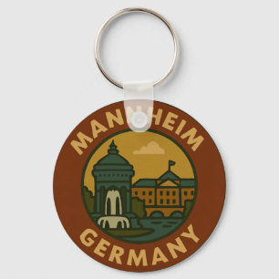 Mannheim Duitsland Stad Kunst Sleutelhanger