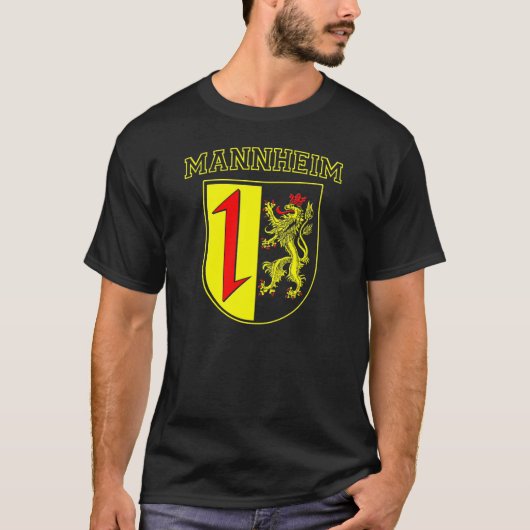 Mannheim Duitsland Wappen/Crest T-shirt (Voorkant)