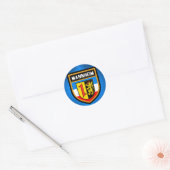 Mannheim Flag Ronde Sticker (Envelop)