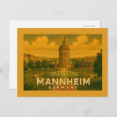 Mannheim Germany City Art Briefkaart (Voorkant / Achterkant)