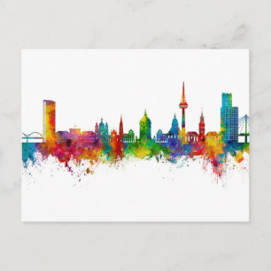 Mannheim Germany Skyline Briefkaart
