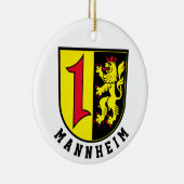 Mannheim jas Arms Keramisch Ornament (Rechts)