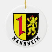 Mannheim jas Arms Keramisch Ornament (Achterkant)