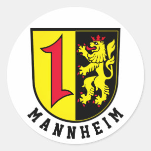 Mannheim jas Arms Ronde Sticker