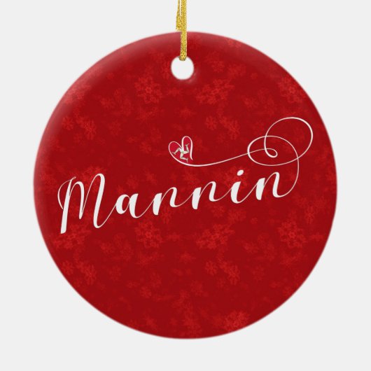 Mannin, Coeur du drapeau de l'île de Man, Ornement (Dos)