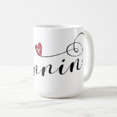 Mannin, Isle of Man Flag Heart, Manx Koffiemok (Voorkant rechts)