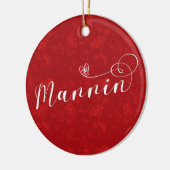 Mannin, Isle of Man Flag Heart, Manx Ornament (Links)