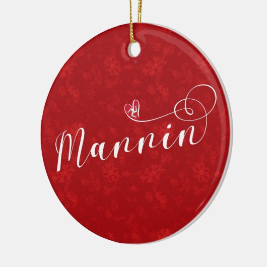 Mannin, Isle of Man Flag Heart, Manx Ornament (Links)