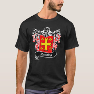 Manning Coat of Arms achternaam familienaam cres T-shirt