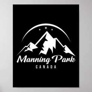 Manning Park Canada Skigebied Snowboarden Poster