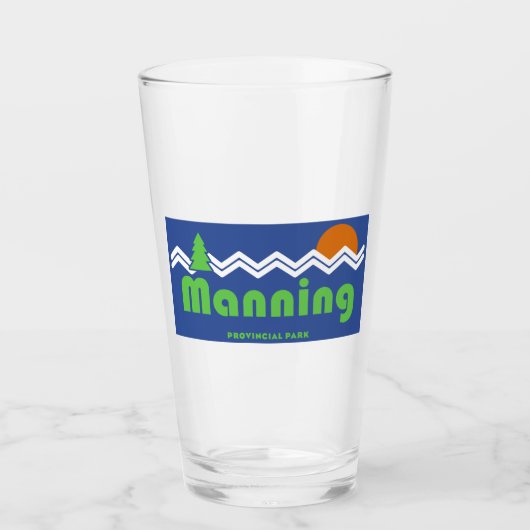 Manning Provincial Park Retro Glas (Voorkant)