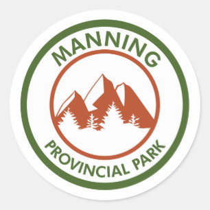 Manning Provincial Park Ronde Sticker
