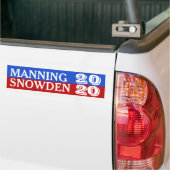 Manning/Snowden 2020 Bumpersticker (Op Truck)