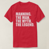 ManningManning Achternaam Manning Manni T-shirt (Design voorkant)