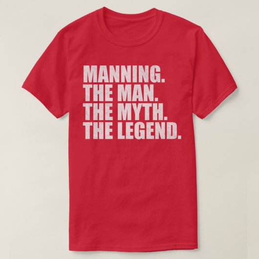 ManningManning Achternaam Manning Manni T-shirt (Design voorkant)
