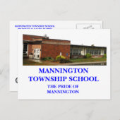 MANNINGTON TOWNSHIP SCHOOL POSTKAART (Voorkant / Achterkant)