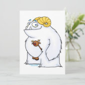 Manny de Yeti, kaart (Staand voorkant)