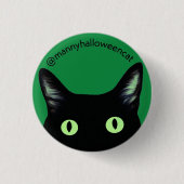 Manny Halloween Cat Button (Voorkant)