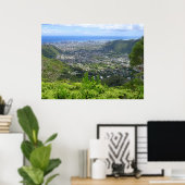 Manoa Valley naar Waikiki Poster (Thuiskantoor)